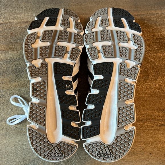 Adidas Men’s White Black Running Shoes Size 13 - Picture 2 of 3